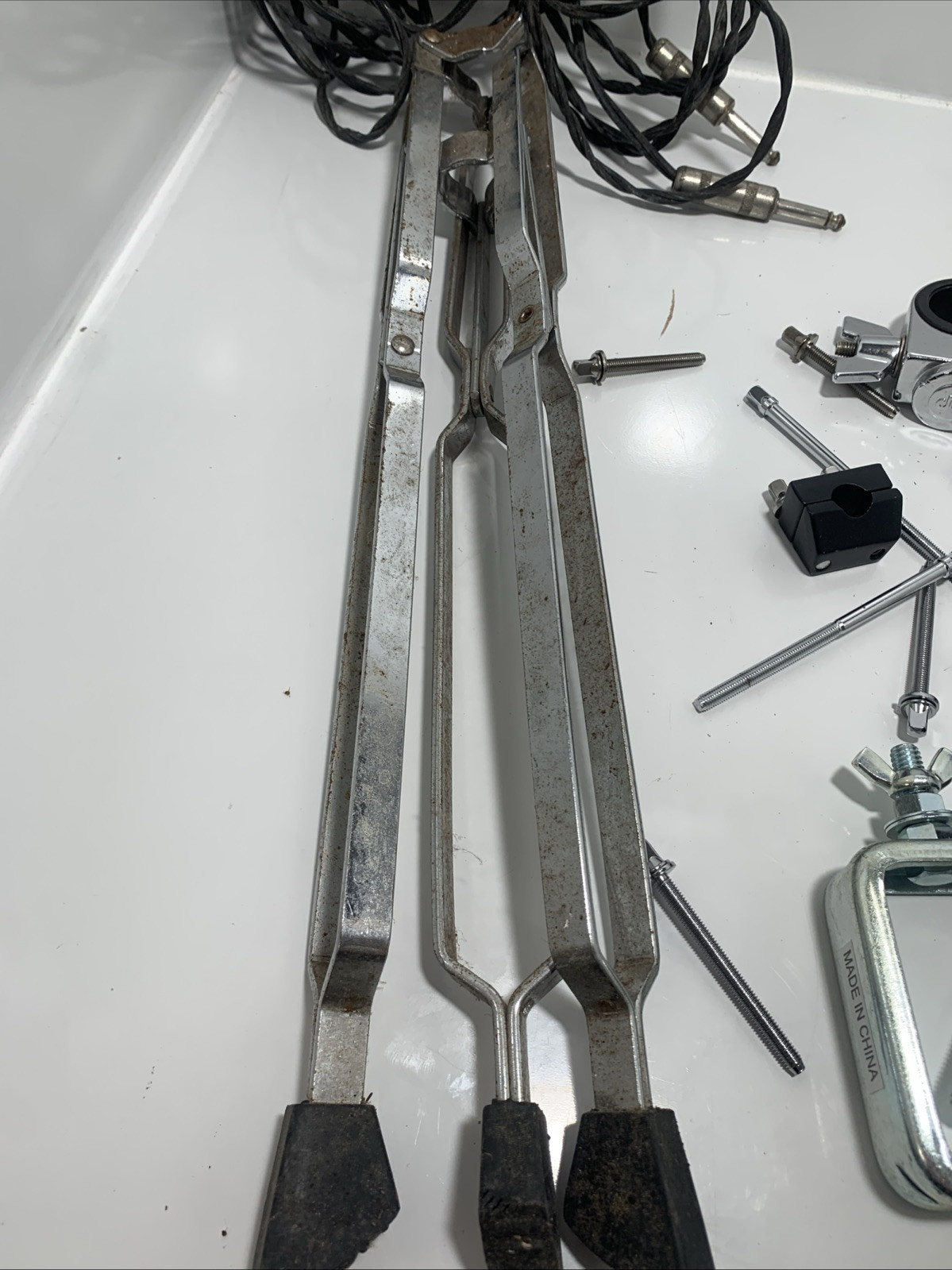 drum accessories and cables lot