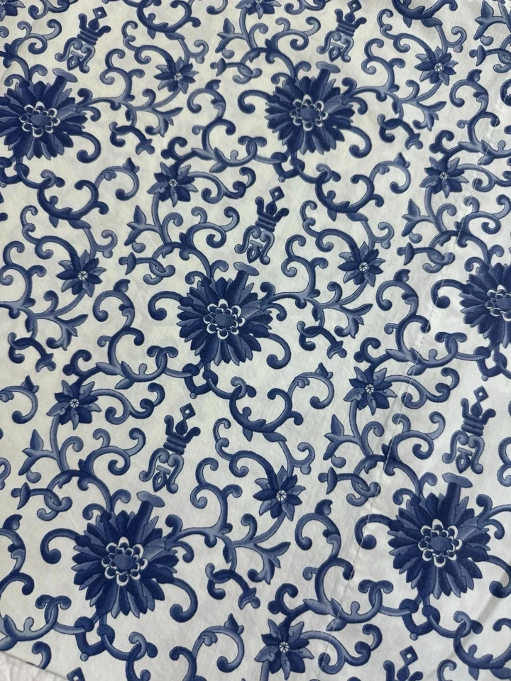 FUNDA DE ALMOHADA RALPH LAUREN TAMARINDO ROSSETTE SCOLL AZUL/BLANCO KING Foto 2 de 2