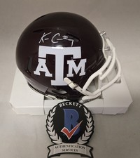 KC Concepcion Signed Maroon Texas A&M Aggies Mini Football Helmet Beckett Auto 