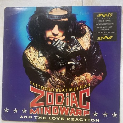 Zodiac Mindwarp And The Love Reaction - Tattooed Beat Messiah LP OIS insert