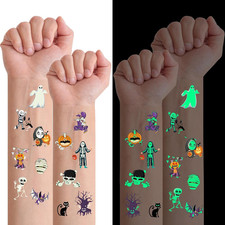 79 Pcs Halloween Scar Temporary Tattoos for Kids, Assorted Trick or Treat Fake T