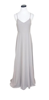 NWT Show Me Your Mumu Faith Maxi Dress Dove Grey Chiffon size Medium