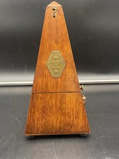 Vtg Wooden Metronome De Maelzel Paris France Works