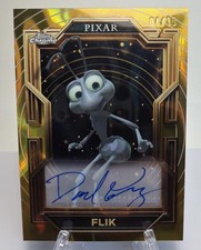 2025 Topps Pixar Gold FLIK Voiced By DAVE FOLEY Gold Lava Etch Auto 4/10 #AA-DF
