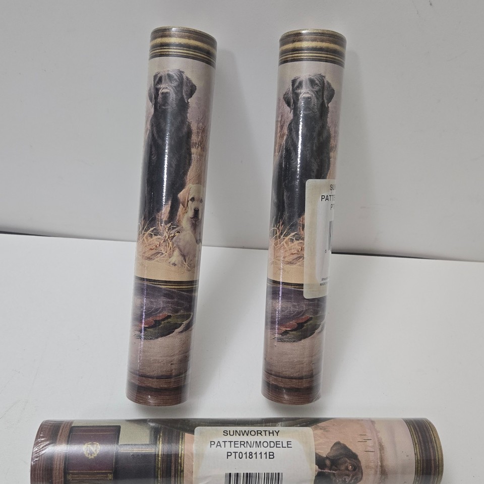 Vintage Sunworthy Wallpaper Border - Dogs Country Hunting 3 Rolls NEW