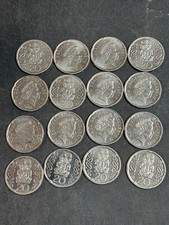 16 New Zealand 20 Cents Coins, 16 x .20 NZD Cool Uncommon Coins