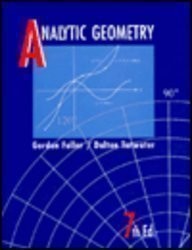 ANALYTIC GEOMETRY (7TH EDITION) By Tarwater - Hardcover