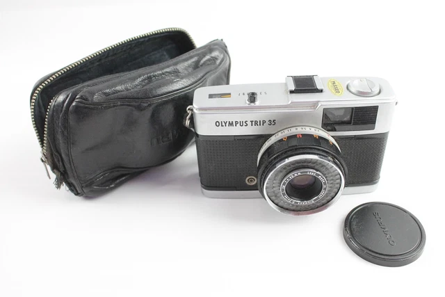 Olympus Trip 35 Vintage Compact Film Camera Working w/ D. Zuiko 40mm F/2.8 Lens