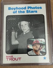 2022 Topps Heritage - Angels Star *Mike Trout Card #341” Sharp Corners Nice Card