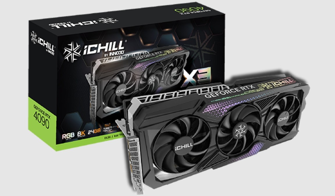 INNO3D GEFORCE RTX 4090 D 24GB Super ICE Dragon GPU Gaming
