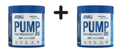 2 x Applied Nutrition Pump 3G (25 Serv) Icy Blue Raz (79,93 EUR/kg)