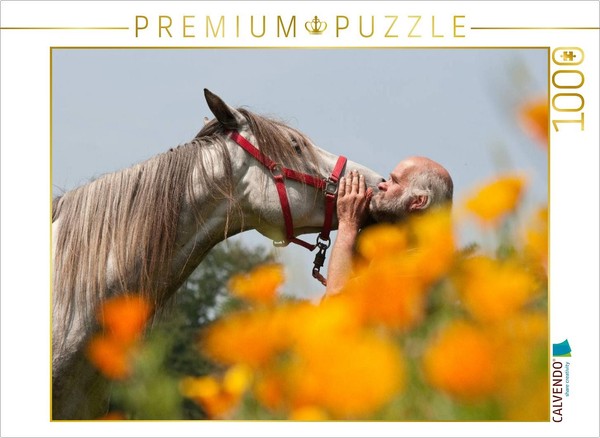 Calvendo Puzzle Horses And Humans In Harmony | 1000 Pieces, Finished Size 25.2 ×-image