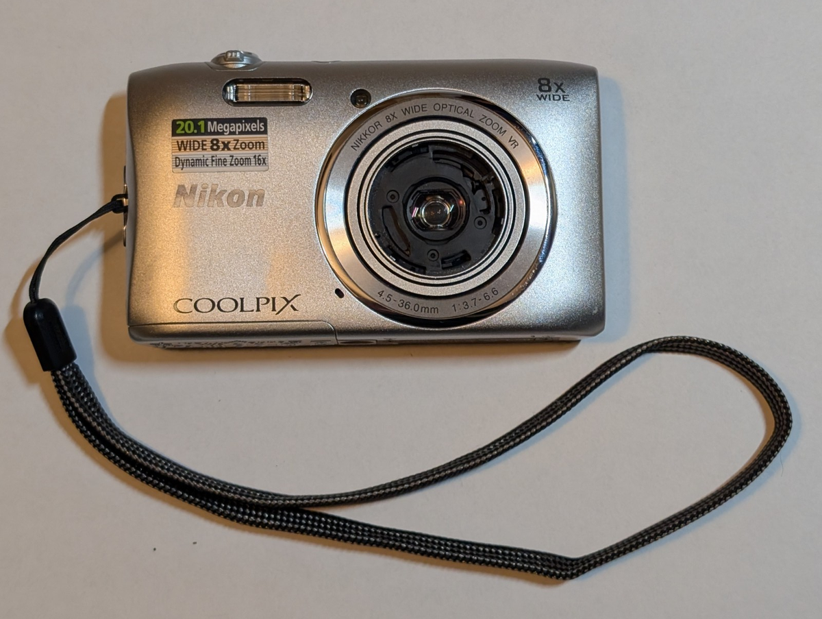 Nikon COOLPIX S3300 16.0 MP Digital Camera - Silver for sale
