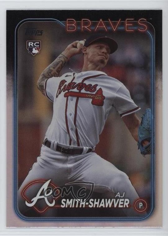 2024 Topps Series 1 Rainbow Foil AJ Smith-Shawver #117 Rookie RC h6c