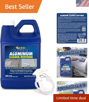 #ad 87764 Ultimate Aluminum Cleaner amp; Restorer Safely Clean Pontoon Boats Jon ... $73.99