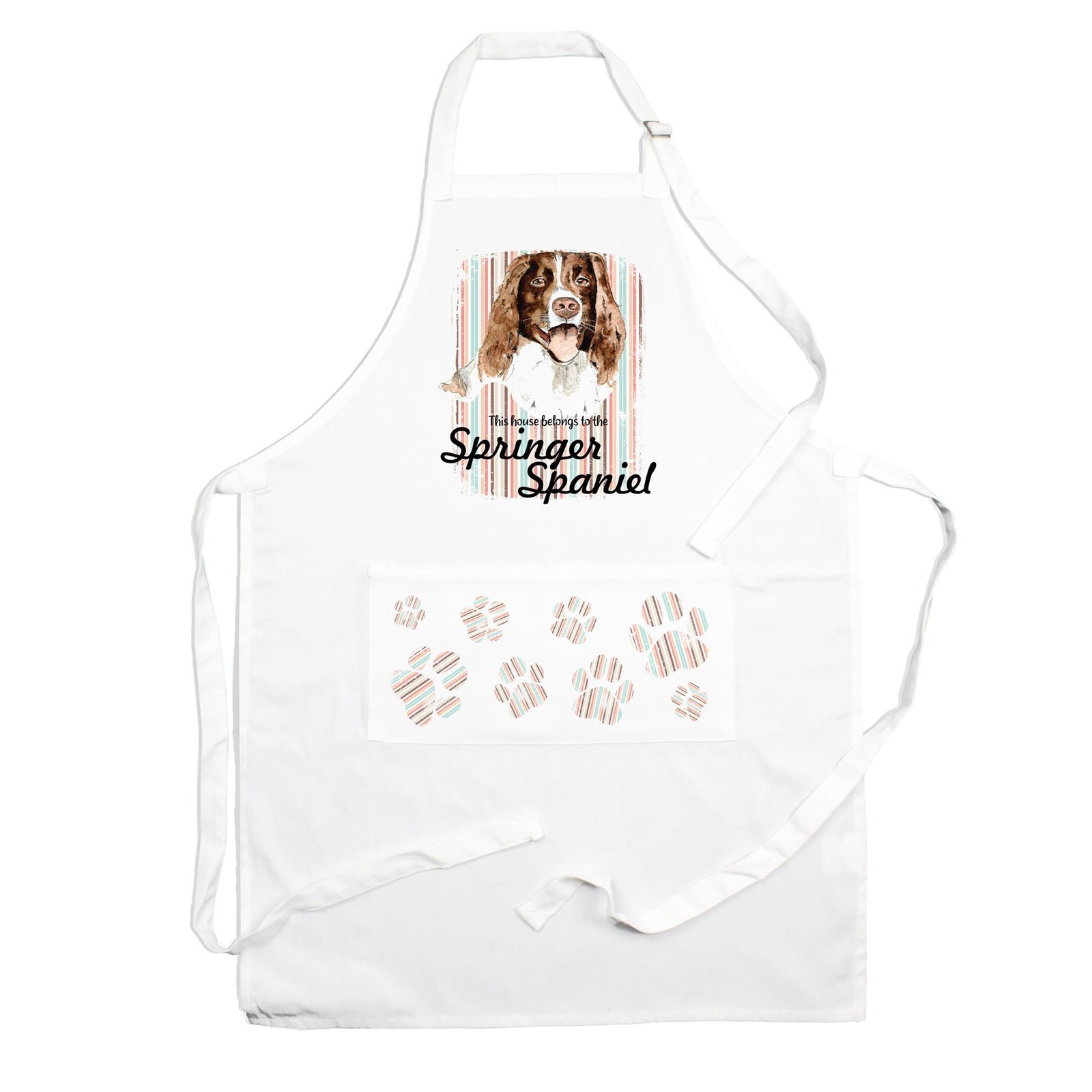 Springer Spaniel Apron - Novelty Kitchen Gift for Dog Lovers
