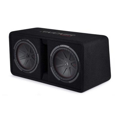 Kicker 48DCWR122 Dual 12 Zoll CompR portiert geladen Subwoofer Gehäuse 1000 W RMS