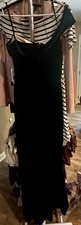 City Vibe Navy & Rose Velvet Evening Gown Women’s Size 7 NWT Formal Dress Slit