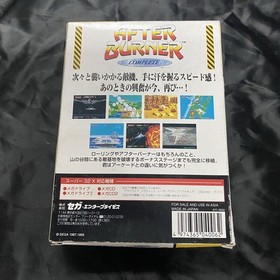 Mega Drive Super 32X Soft Afterburner Complete Box Instructions Postcard and