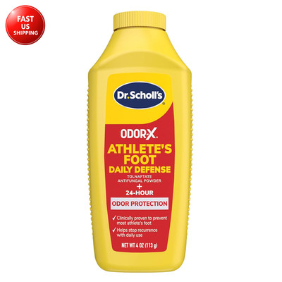 Dr. Scholl S Odor-X Athlete S Foot Daily Defense Powder - 24-Hour Odor Protectio