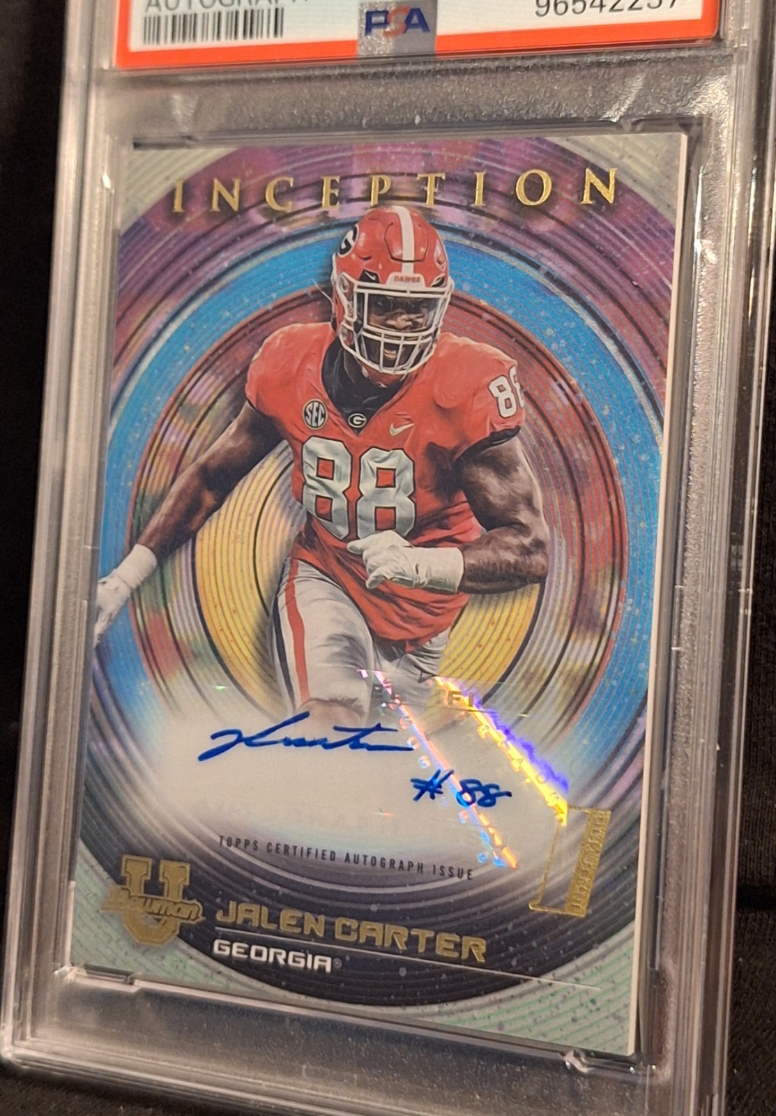 2022 Bowman University Inception Jalen Carter Prospect Auto PSA 10 GEM MINT!!!