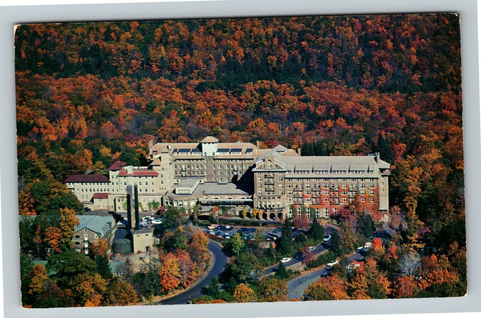 Buck Hill Falls PA-Pennsylvania, The Inn, Aerial View, Vintage Postcard