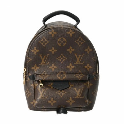 Louis Vuitton Monogram Palm Springs MINI Brown M44873 Canvas Rucksack r0_0623