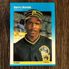 1987 Fleer Baseball RC Rookie Card #604 - Barry Bonds Pittsburgh Pirates. rookie card picture