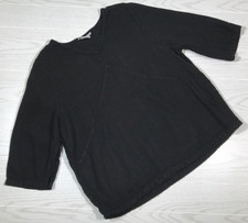 Hot Cotton by Marc Ware 100% Linen Black 3/4 ...