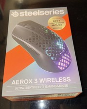 SteelSeries Aerox 3 Wireless Gaming Mouse RGB Lighting IP54 Water Resistant