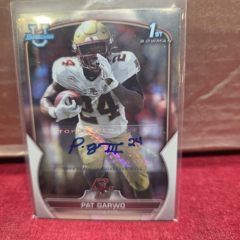 2022 Bowman U. Chrome Prospect Autographs Pat Garwo Boston College Golden Eagles