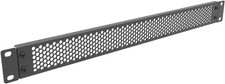 Jingchengmei 1U Hinged Perforated Blank Panel - Steel Rack Mount 1U, Black