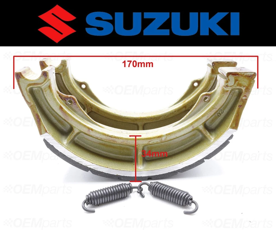 Juego de (2) zapatas de freno y resortes traseros Suzuki #64400-38810 (ver tabla de montaje) Foto 4 de 4