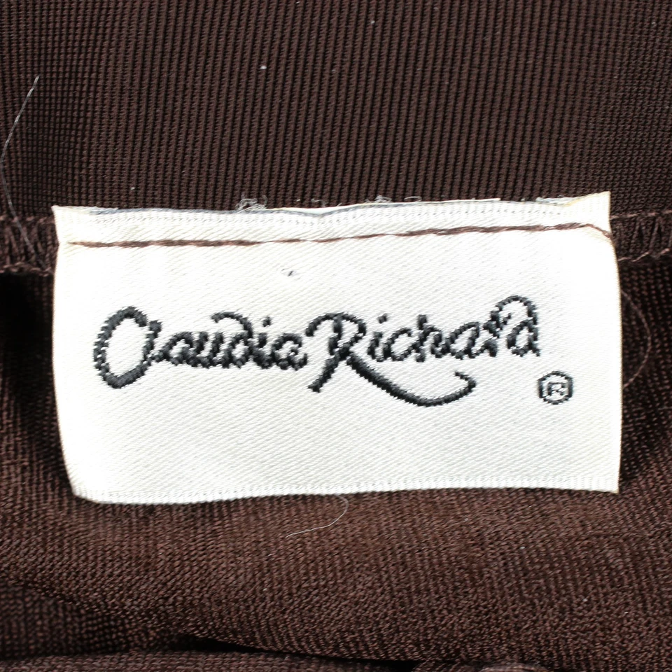 Maxi falda para mujer Claudia Richard marrón oscuro talla mediana Foto 4 de 4