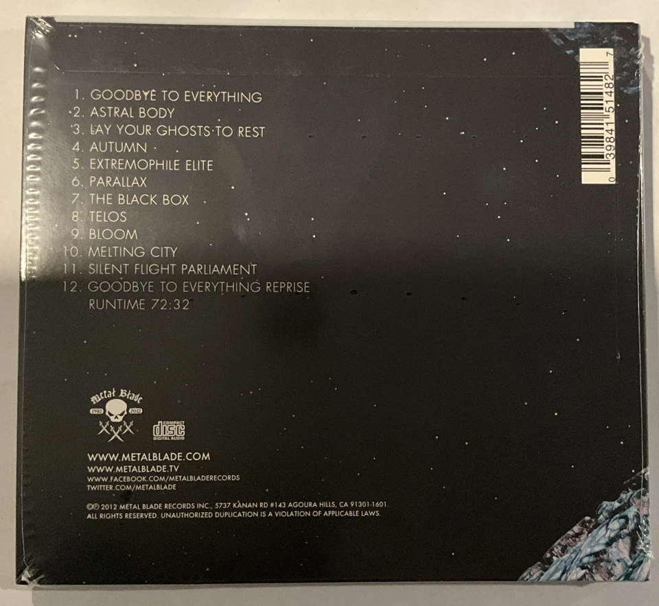 Between the Buried and Me - The Parallax II: Future Sequence CD 2012 Metal Blade - Image 2 of 2