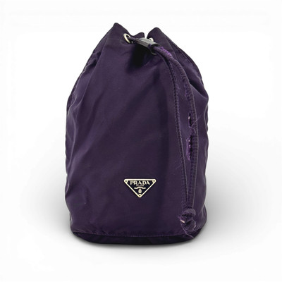 Authentischer PRADA Milano Tessuto lila Kordelzug Beutel RE187