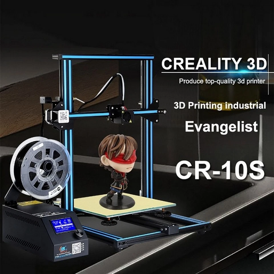 Creality 3D Printer CR-10S 4.3'' Touch LCD 300 x 300 x 400mm Large Printing EU - Image 3 of 4