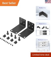 Universal 1U Rack Mount Kit for NETGEAR Switches - Durable Metal Ears Included