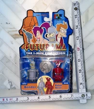 Futurama The I-MEN  Bender 43 & Robot Devil 44 2004 NIP MAGNET