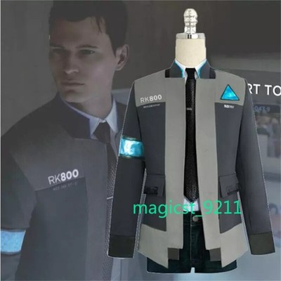 Detroit: Become Human Connor RK800 Cosplay Costume Full Suit Outfit Coat Jacket