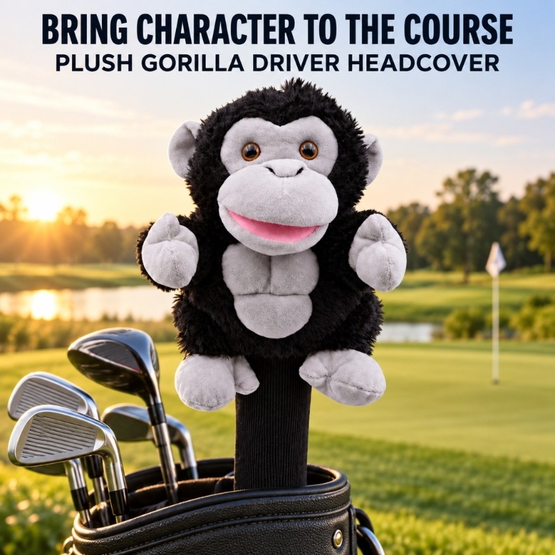 Black Character Driver Head Cover with Distinct Golf Bag Golf Club ...