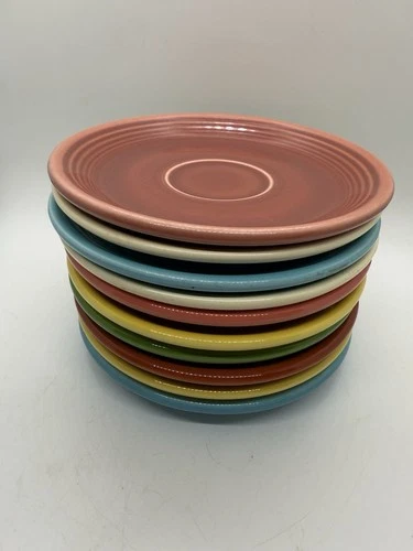 Lot Of 10  FIESTAWARE 6" Bread & Butter Plates -  Fun colors