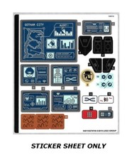 LEGO 76122 - Batman - Batcave Clayface Invasion - STICKER SHEET