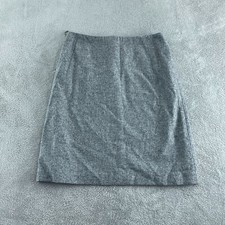 Kate Hill Womens Gray Woolmark Blend Skirt Size 12 5161