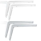 Shelf Brackets Pair Shelf Brackets Silver White Shelf Bracket Shelving System Angle 2x