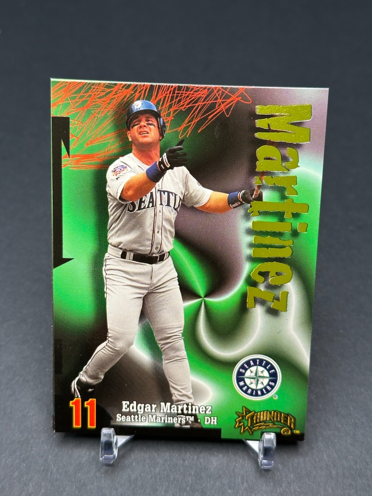 Edgar Martinez 1998 Skybox Circa Thunder #233 Seattle Mariners