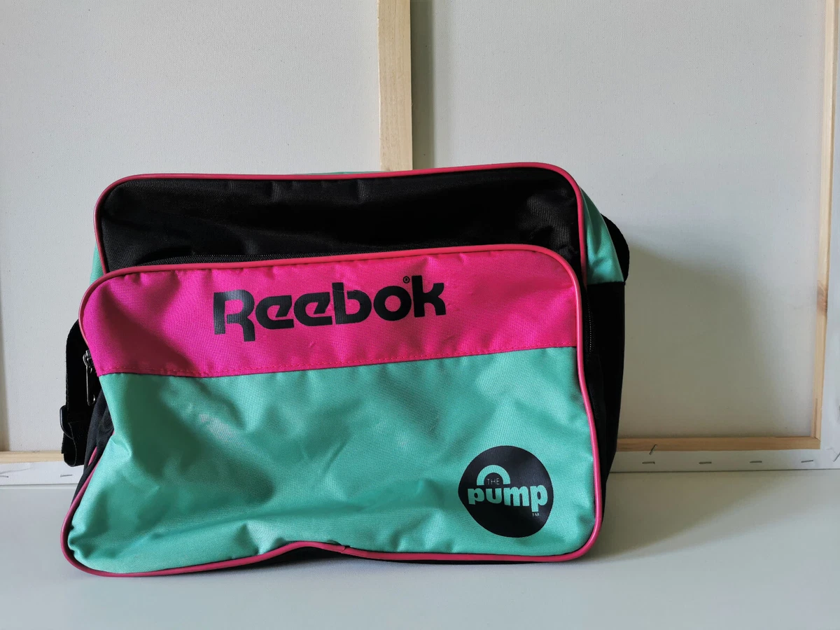 Vintage 90s Reebok The Pump sports bag color block with Reebok