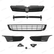 For Jetta 2011-14 Mk6 Upper Grillelower Grillfog Light Cover3 Bumper Brackets
