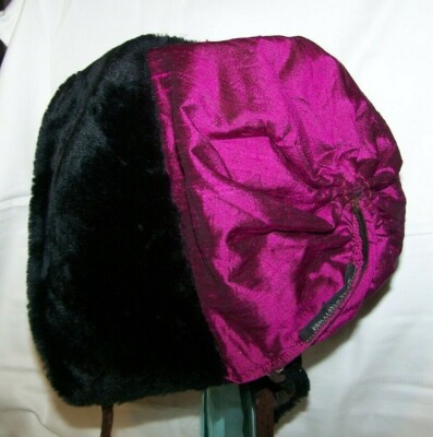 Himalayan Vision Amazing Velvety Hat Vintage Himalayan Vision Bonnet Style Hat Brown Velveteen  main image 3