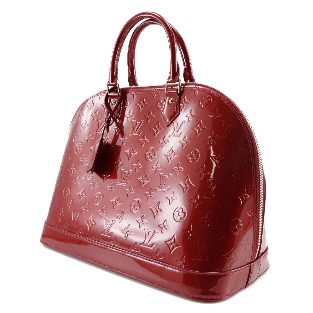 LOUIS VUITTON Handbag M93596 Alma GM Monogram Vernis Red Red Women Use –